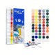 Acrylic markers,48 colors, quick-drying, with a rubber grip, suitable for all surfaces.